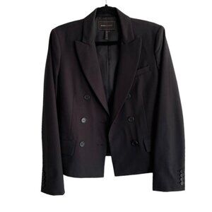 BCBGMAXAZRIA Double Breasted Blazer Black M